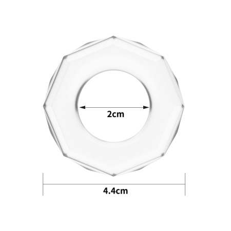 Pierścień Power Plus przezroczysty 2-4 cm - 2