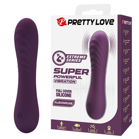 Wibrator AlexisRose Purple - 10 trybów wibracji, zakrzywiony kształt, długość 15 cm - 1