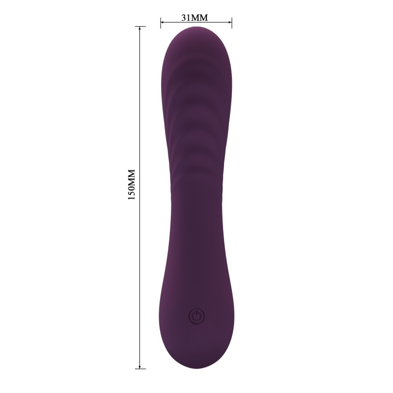 Wibrator AlexisRose Purple - 10 trybów wibracji, zakrzywiony kształt, długość 15 cm - 8