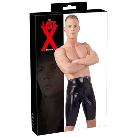 Men's Latex Cycling Shorts LP-1096 - 1