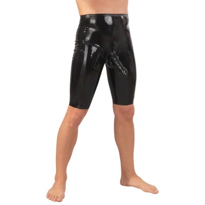 Men's Latex Cycling Shorts LP-1096 - 1 2