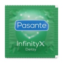 Prezerwatywy opóźniające Infinity X Delay z benzokainą - 144 sztuki, 53 mm - 4