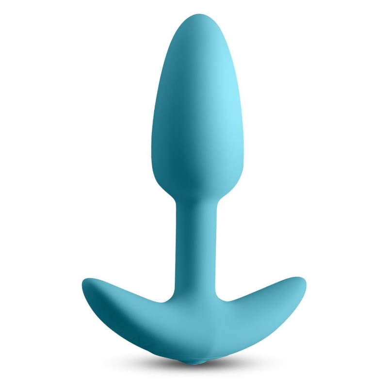 Wibrujący korek analny Techno Trance Blue z aplikacją i 9 funkcjami wibracji, długość insercyjna 9,3 cm - 2