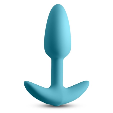 Wibrujący korek analny Techno Trance Blue z aplikacją i 9 funkcjami wibracji, długość insercyjna 9,3 cm - 2
