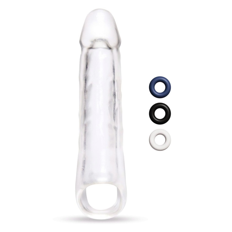 SIZE UP CLEAR VIEW PENIS EXTENDER WITH BALL LOOP EXTRA GIRTHY - 2