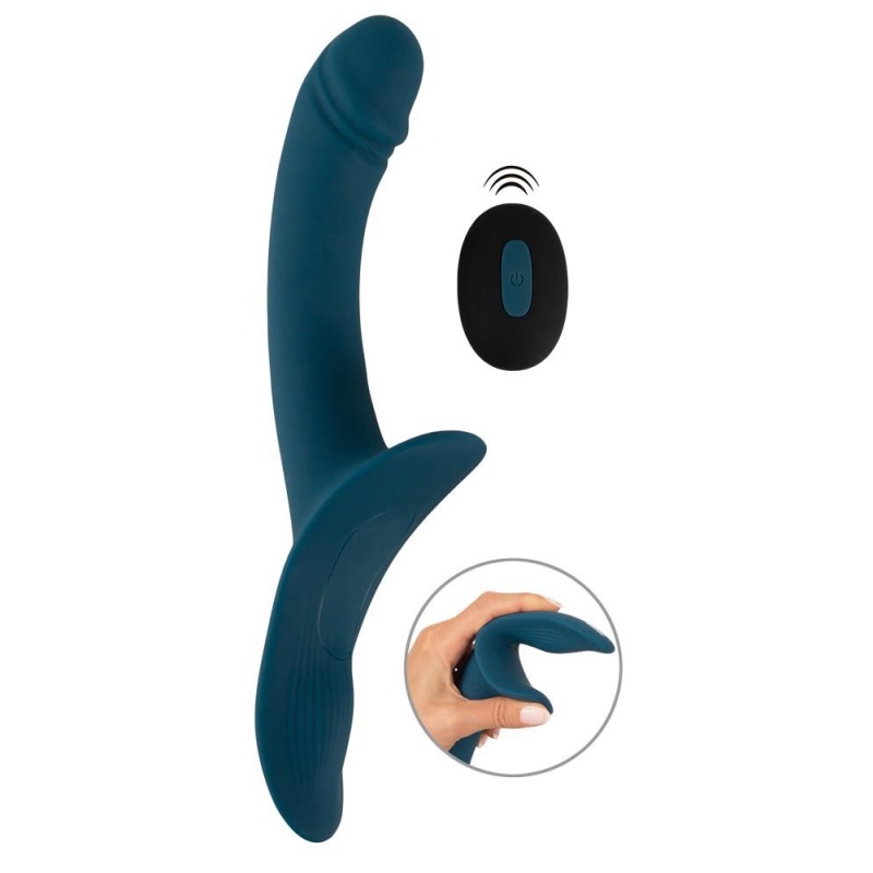 Your Strap-On RC Vibrator Blue - 4