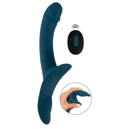 Your Strap-On RC Vibrator Blue - 4