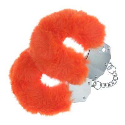 Heavy-duty Fluffy Handcuffs - Orange - 1