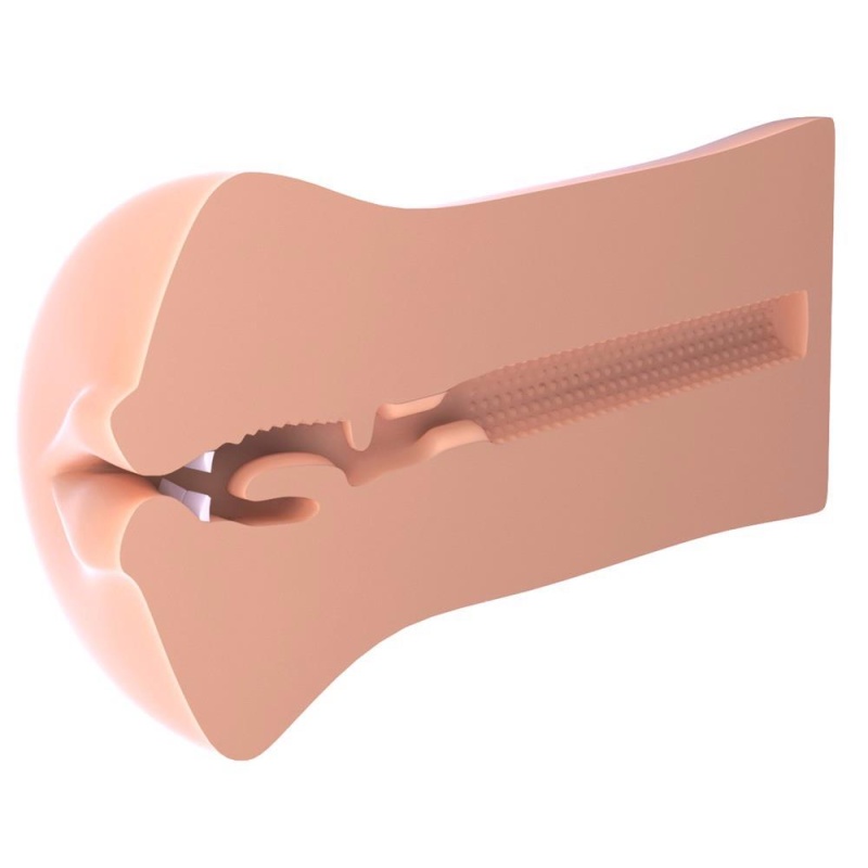 Masturbator FMS To Go Deep Throat Cock — realistyczny otwór gębowy, kanał penetracyjny 14,9 cm, TPE, 16,3 × 8,9 × 9,7 cm - 6