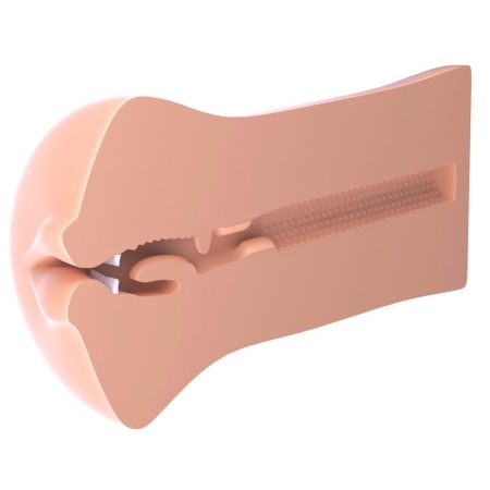 Masturbator FMS To Go Deep Throat Cock — realistyczny otwór gębowy, kanał penetracyjny 14,9 cm, TPE, 16,3 × 8,9 × 9,7 cm - 6