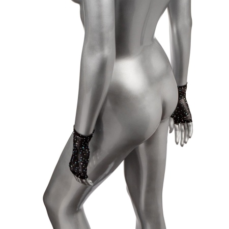 Rękawiczki bez palców SCALA Radiance z kryształkami szklanymi, długość ok. 18 cm - 4