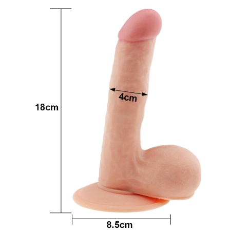 Dildo The Ultra Soft Dude 19 cm x 4 cm z przyssawką - 6