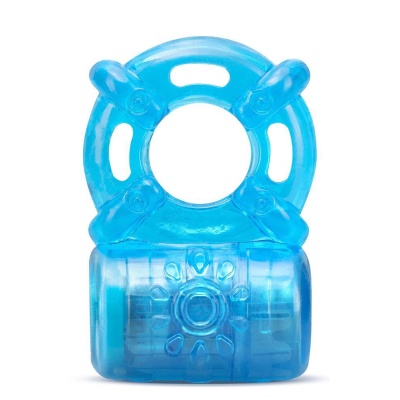 Pierścień erekcyjny wibrujący Stay Hard 5 Function, TPE, 5 trybów wibracji, długość 5,7 cm - 1 2