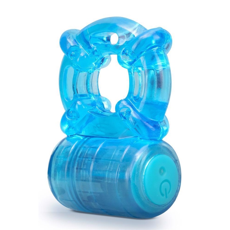 Pierścień erekcyjny wibrujący Stay Hard 5 Function, TPE, 5 trybów wibracji, długość 5,7 cm - 3