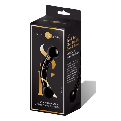 SECRET KISSES 5.5" HANDBLOWN DOUBLE ENDED DILDO - 1