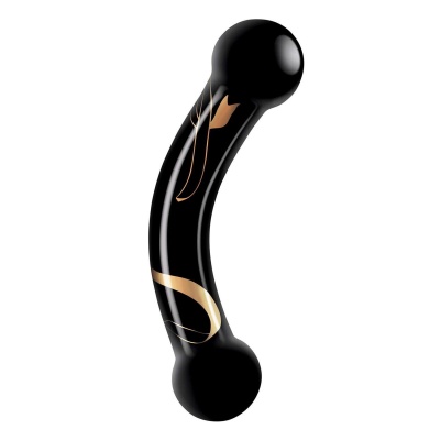 SECRET KISSES 5.5" HANDBLOWN DOUBLE ENDED DILDO - 1 2