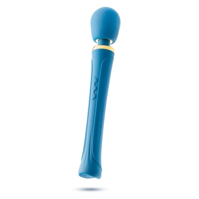 Masażer różdżkowy Dianna Teal - elastyczna głowica, silikon platynowany, IPX7, 31,1 cm - 1 2