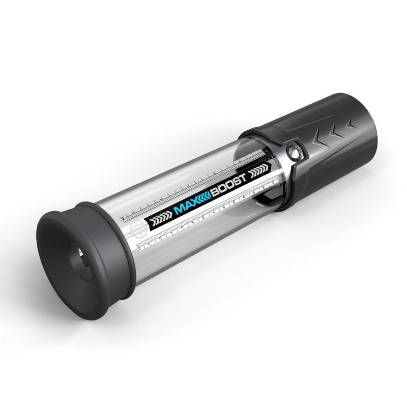 Pompka próżniowa do penisa Max Boost Black – manualny mechanizm tłokowy, głębokość wkładania 19,1 cm - 4