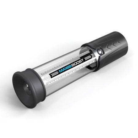 Pompka próżniowa do penisa Max Boost Black – manualny mechanizm tłokowy, głębokość wkładania 19,1 cm - 4