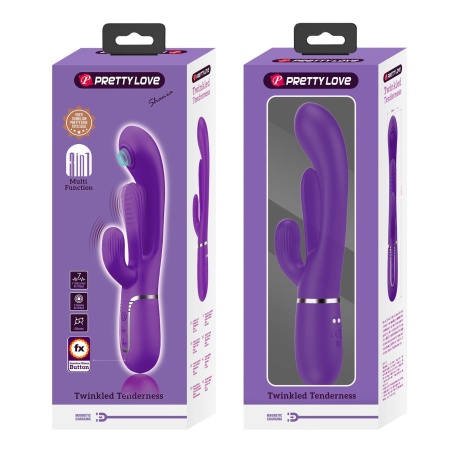 PRETTY LOVE - Shonia Dark Purple, Twinkled Tenderness, 7 thumping functions 7 vibration functions - 10
