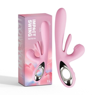Wibrator Bliss Bunny z ruchem góra-dół i podwójną stymulacją – 20,5 cm - 1