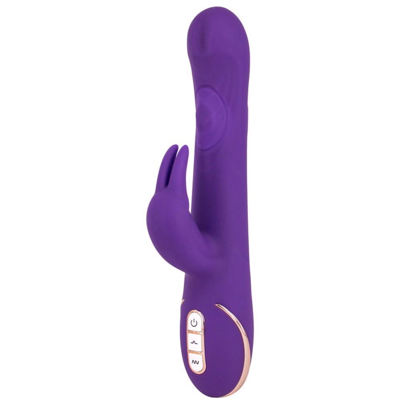 Wibrator króliczek Rabbit Quiver Pur – podwójna stymulacja punktu G i łechtaczki, 3 silniki, 21,4 cm - 2