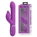 Wibrator Falin Purple BW-500012-3 - podwójny silnik, 7 funkcji wibracji, 4 funkcje rotacji koralików, silikon - 1