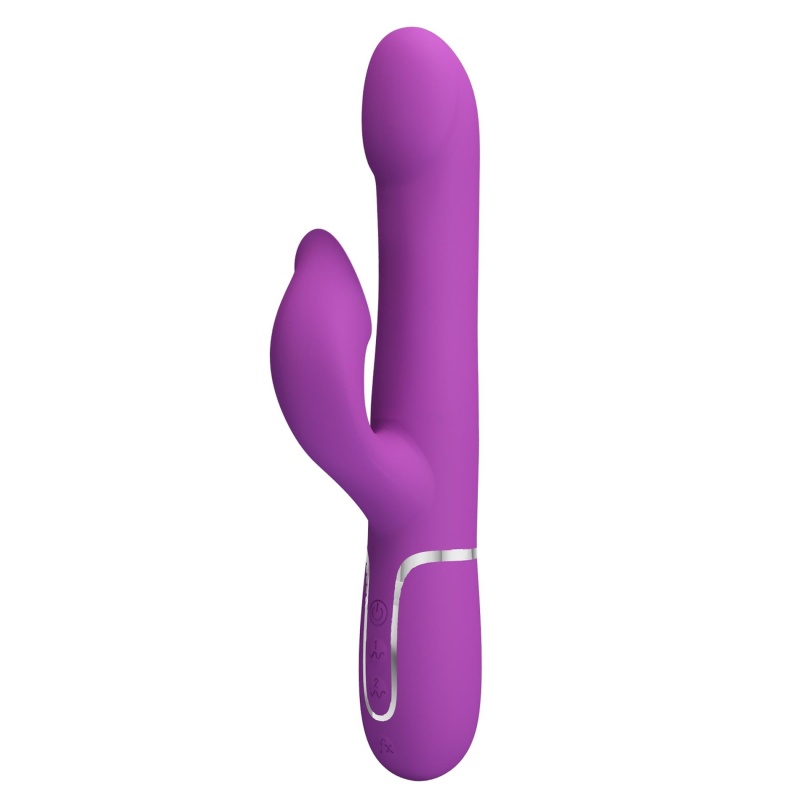 Wibrator Falin Purple BW-500012-3 - podwójny silnik, 7 funkcji wibracji, 4 funkcje rotacji koralików, silikon - 3