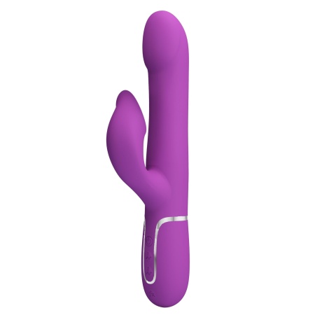 Wibrator Falin Purple BW-500012-3 - podwójny silnik, 7 funkcji wibracji, 4 funkcje rotacji koralików, silikon - 3