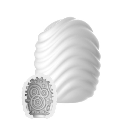 Mini masturbator Wave manualny z fakturowanym kanałem, długość 6 cm - 1