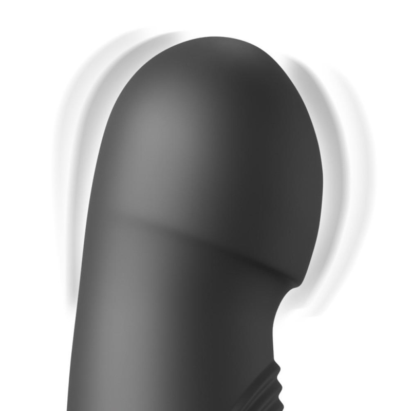 Pogo Thruster Black – wibrator rabbit z silnikiem żyroskopowym, 3 prędkościami ruchu i elastyczną przyssawką, 23,5 cm - 5