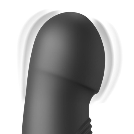 Pogo Thruster Black – wibrator rabbit z silnikiem żyroskopowym, 3 prędkościami ruchu i elastyczną przyssawką, 23,5 cm - 5