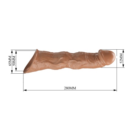 Nakładka na penisa Extension 28 cm z modułowymi blokami długości - 8
