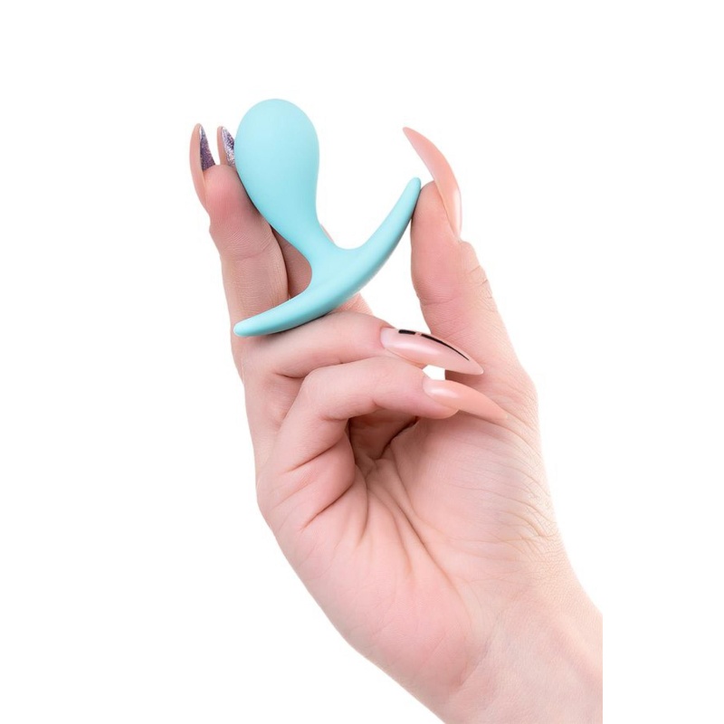 Korek analny ToDo Anal Plug Blob - silikonowy, kroplowy profil z szeroką podstawą, 5,5 cm - 6