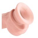 Dildo Triple Density Fat Cock with Balls 8" — TPE, twardy rdzeń i miękka powłoka, 24,1 cm - 6