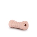 Masturbator M for Men Rain Vanilla - kanał żebrowany, TPE X5, otwarty korpus, 12,7 cm - 4