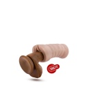 Masturbator M for Men Rain Vanilla - kanał żebrowany, TPE X5, otwarty korpus, 12,7 cm - 5