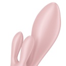 Wibrator-królik Air Pump Bunny 3 Rose - nadmuchiwany trzon +15 mm, długość całkowita 21,3 cm - 4