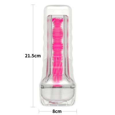 Masturbator Lumino Play 21,6 cm Różowy Blask - 1 2