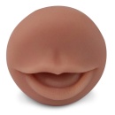 Masturbator ustny Coed Cocksucker Brown – realistyczne usta z TPR Fanta Flesh, długość 12,7 cm, głębokość wkłucia 9,8 cm - 4