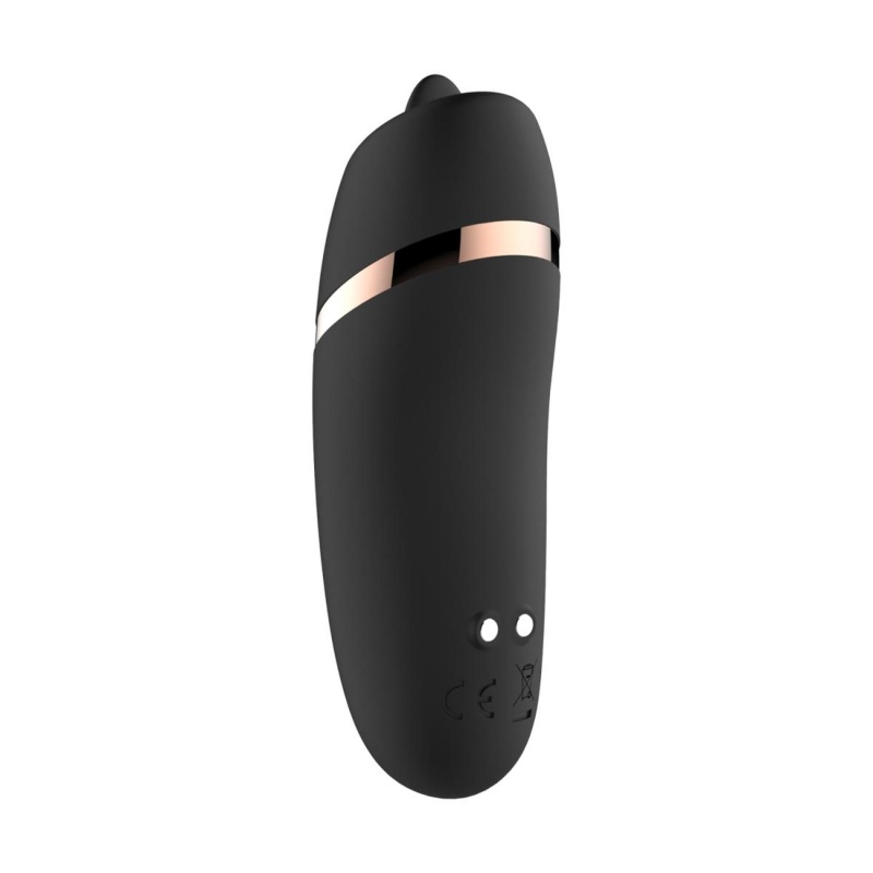 Stymulator łechtaczkowy Licking z funkcją lizania i etui ładującym - czarny, 420 g - 5
