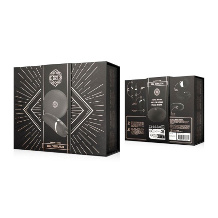Stymulator łechtaczkowy Licking z funkcją lizania i etui ładującym - czarny, 420 g - 12