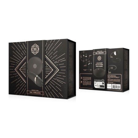 Stymulator łechtaczkowy Licking z funkcją lizania i etui ładującym - czarny, 420 g - 16