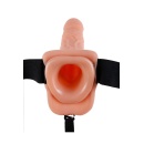 FETISH FANTASY SERIES 9 INCH HOLLOW STRAP-ON WITH BALLS LIGHT - 2