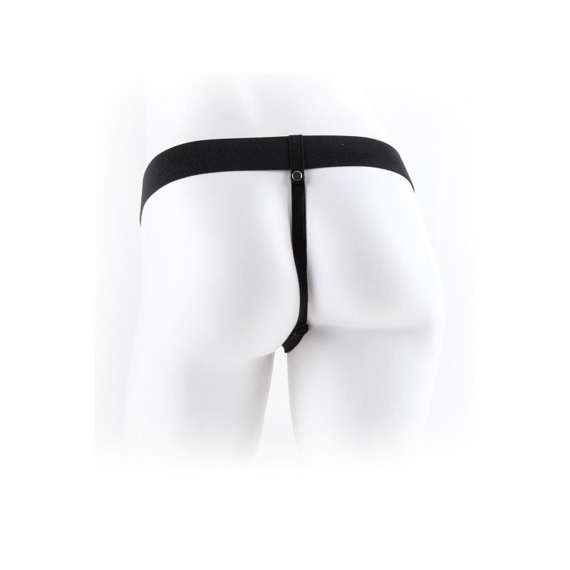 FETISH FANTASY SERIES 9 INCH HOLLOW STRAP-ON WITH BALLS LIGHT - 5