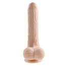 EVOLVED PEEK A BOO VIBRATING DILDO 8 INCH LIGHT - 3