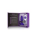 Rimming Petite Purple - Obrotowo-Wibrujący Plug Analny z Pilotem, Silikon Medyczny, 10 cm, Ø 3,5 cm - 1
