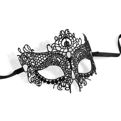 Maska Mystica Black Lace Czarna - 1 2