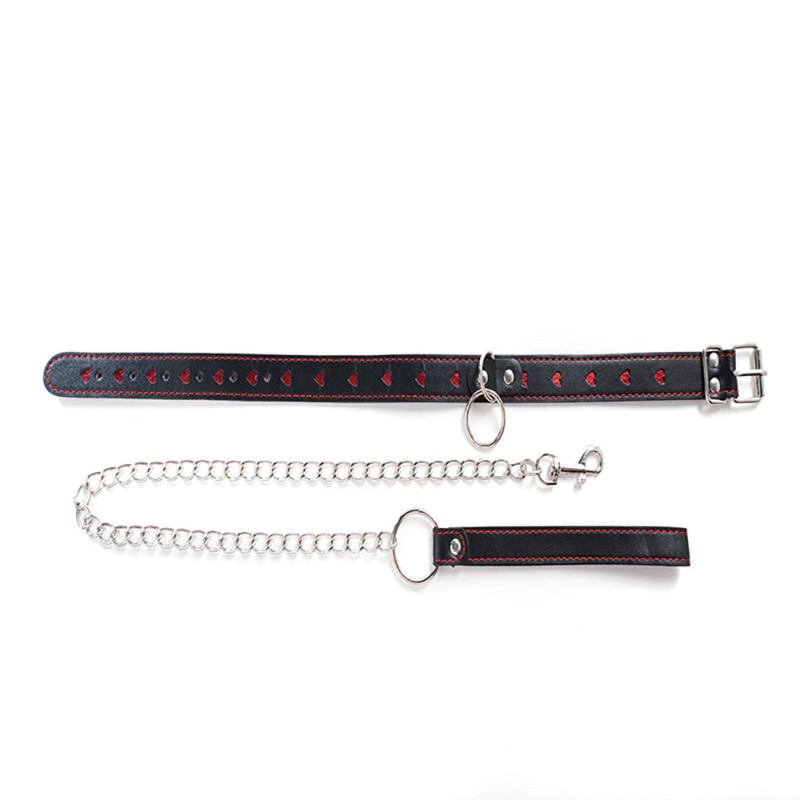 Collar with detachable leash - 3