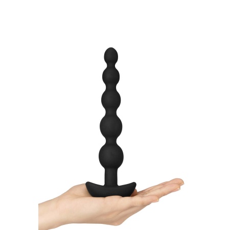 Cinco Anal Beads Black - 5 elastycznych koralików, 3 silniki, 19 cm - 3